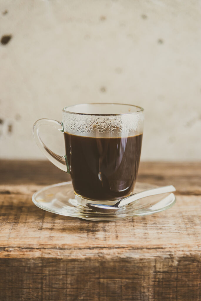 black coffee