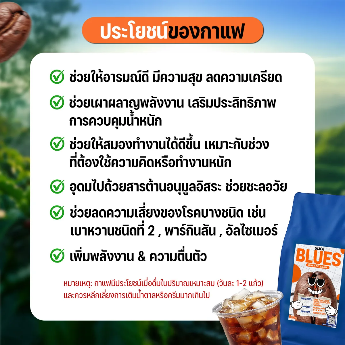 เมล็ดกาแฟคั่วกลางเข้ม Robusta100% - Image 8
