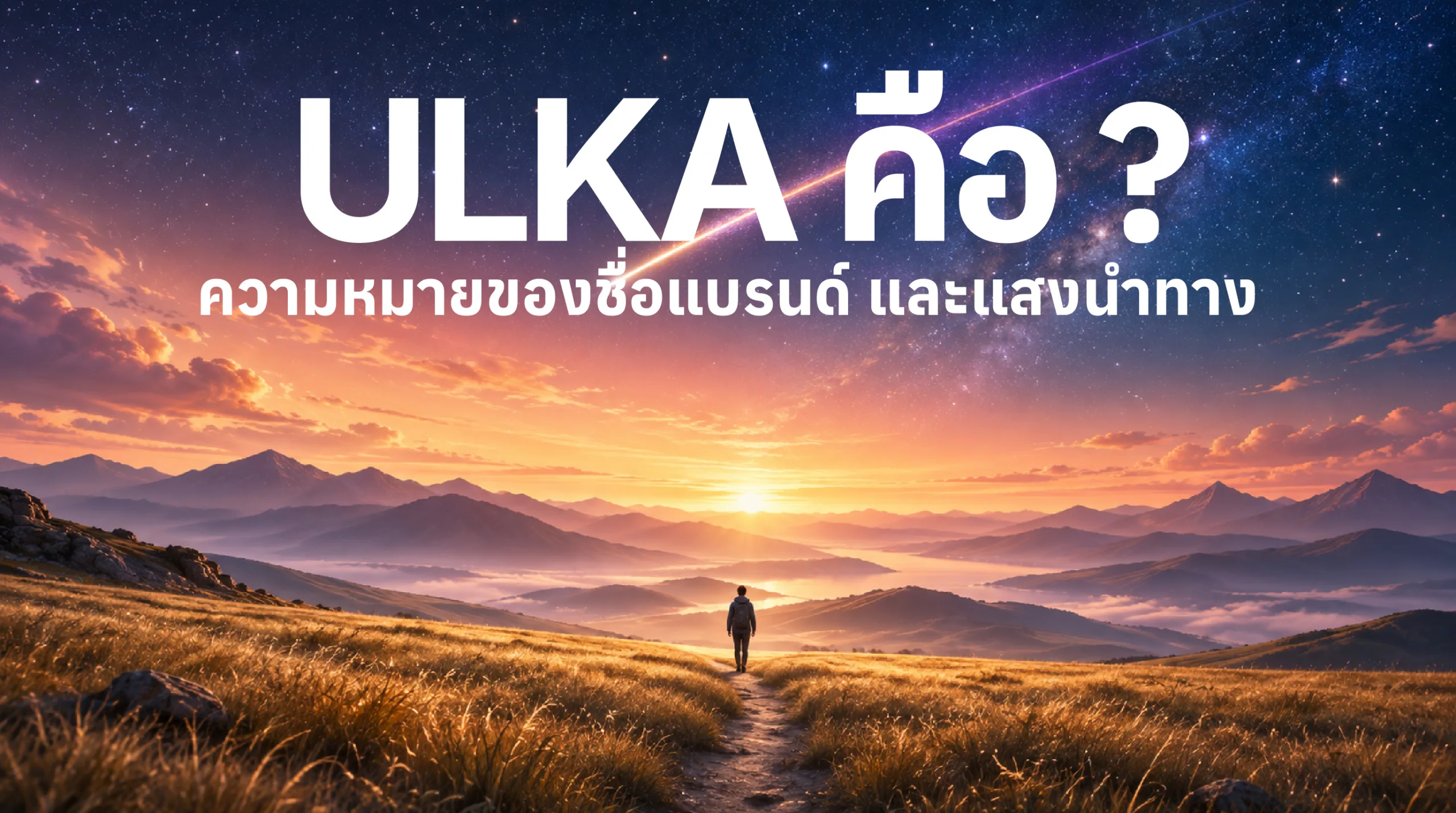 ULKA meaning — ความหมายชื่อแบรนด์และแสงนำทาง
