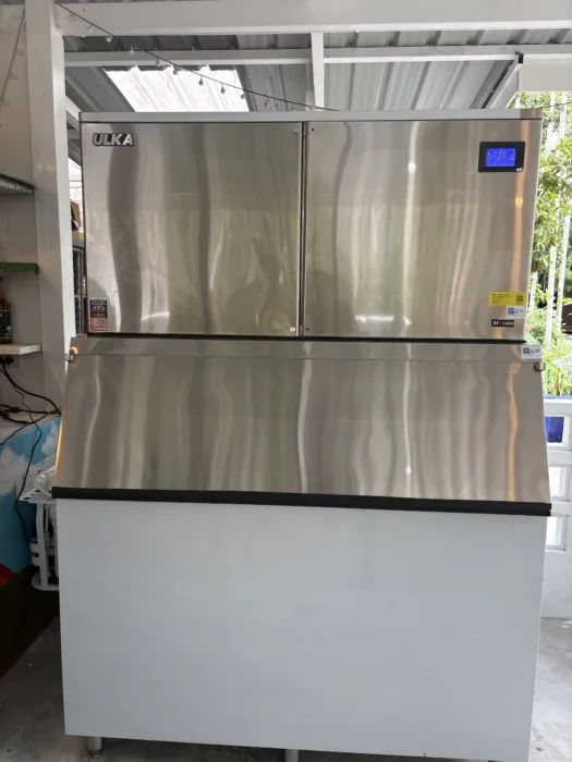 เครื่องทำน้ำแข็ง ULKA 1400XJ หลังติดตั้ง