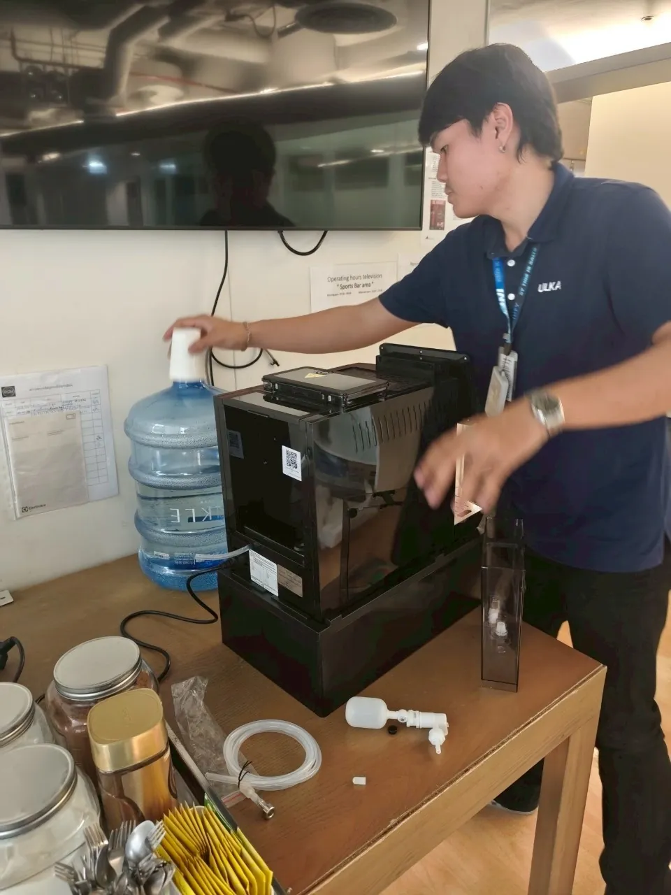 เครื่องชงกาแฟ รุ่น S9COM ที่ Adidas Thailand office ภาพหน้างาน 8