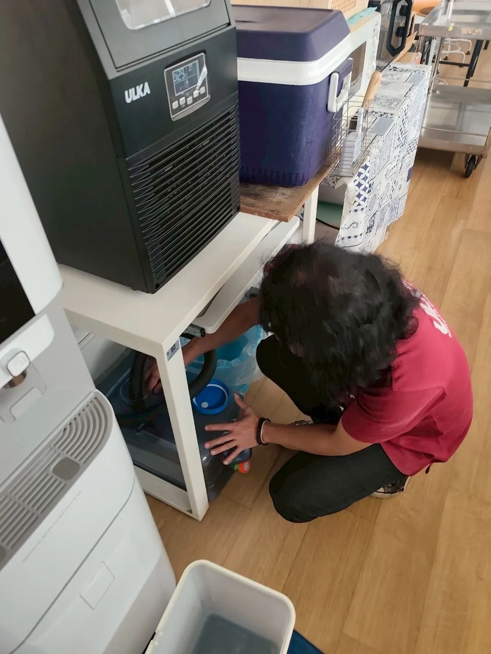 เครื่องทำน้ำแข็ง รุ่น 38F ที่ รามาธิบดี ภาพหน้างาน 2