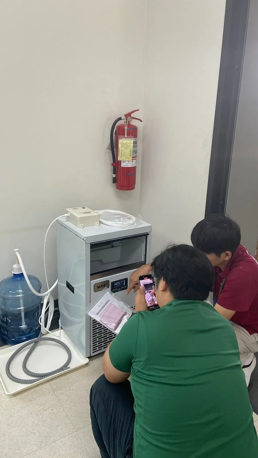 เครื่องทำน้ำแข็ง รุ่น 65S ที่ ศูนย์ปฏิบัติการระบบท่อส่งก๊าซธรรมชาติ ปตท. ภาพหน้างาน 1