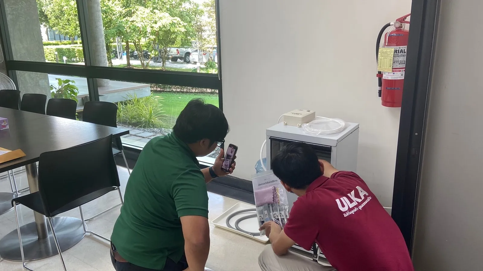 เครื่องทำน้ำแข็ง รุ่น 65S ที่ ศูนย์ปฏิบัติการระบบท่อส่งก๊าซธรรมชาติ ปตท. ภาพหน้างาน 2