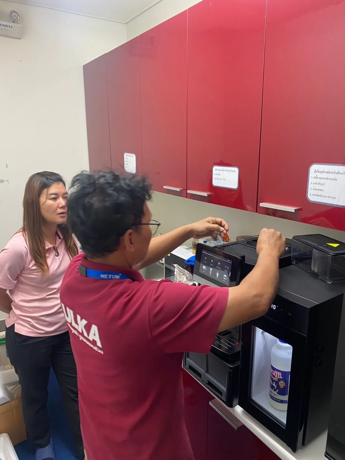 เครื่องชงกาแฟและเครื่องบด รุ่น S9C+9CN ที่ เอส.เอ็ม.ซี. ประเทศไทย ระยองแฟคทอรี่ ภาพหน้างาน 1