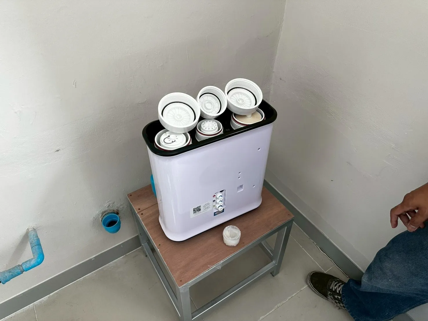 เครื่องทำน้ำแข็ง รุ่น 45M ที่ โรงอาหารวิทยาลัยนอร์ทกรุงเทพ รังสิต ภาพหน้างาน 8