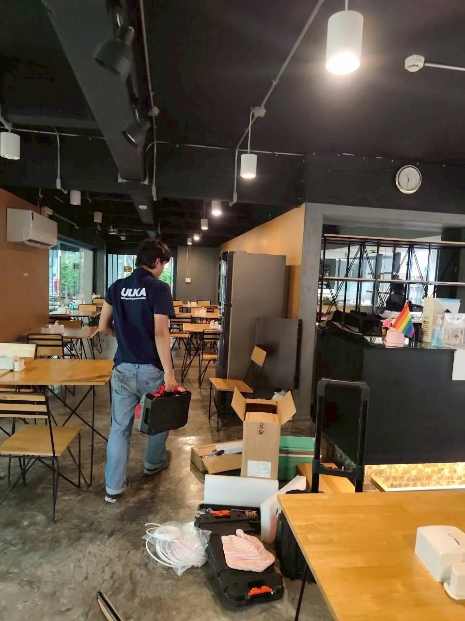 เครื่องทำน้ำแข็ง รุ่น 45M ที่ พีซ แลนด์ ภาพหน้างาน 1