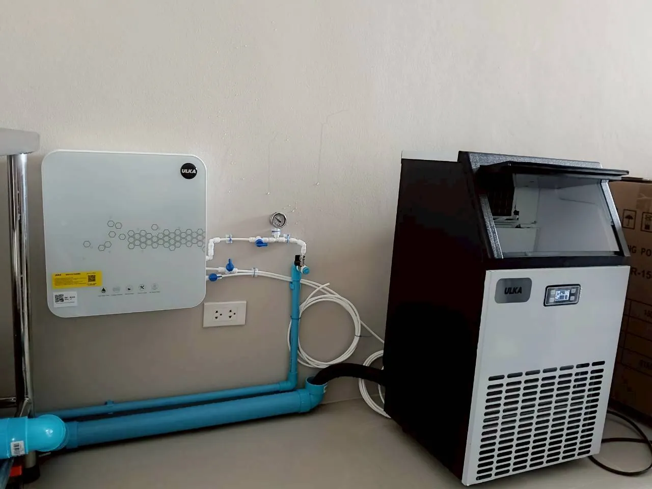 เครื่องทำน้ำแข็ง รุ่น 45F+U5 ที่ หน้างานบางบอน 3 ภาพหน้างาน 1