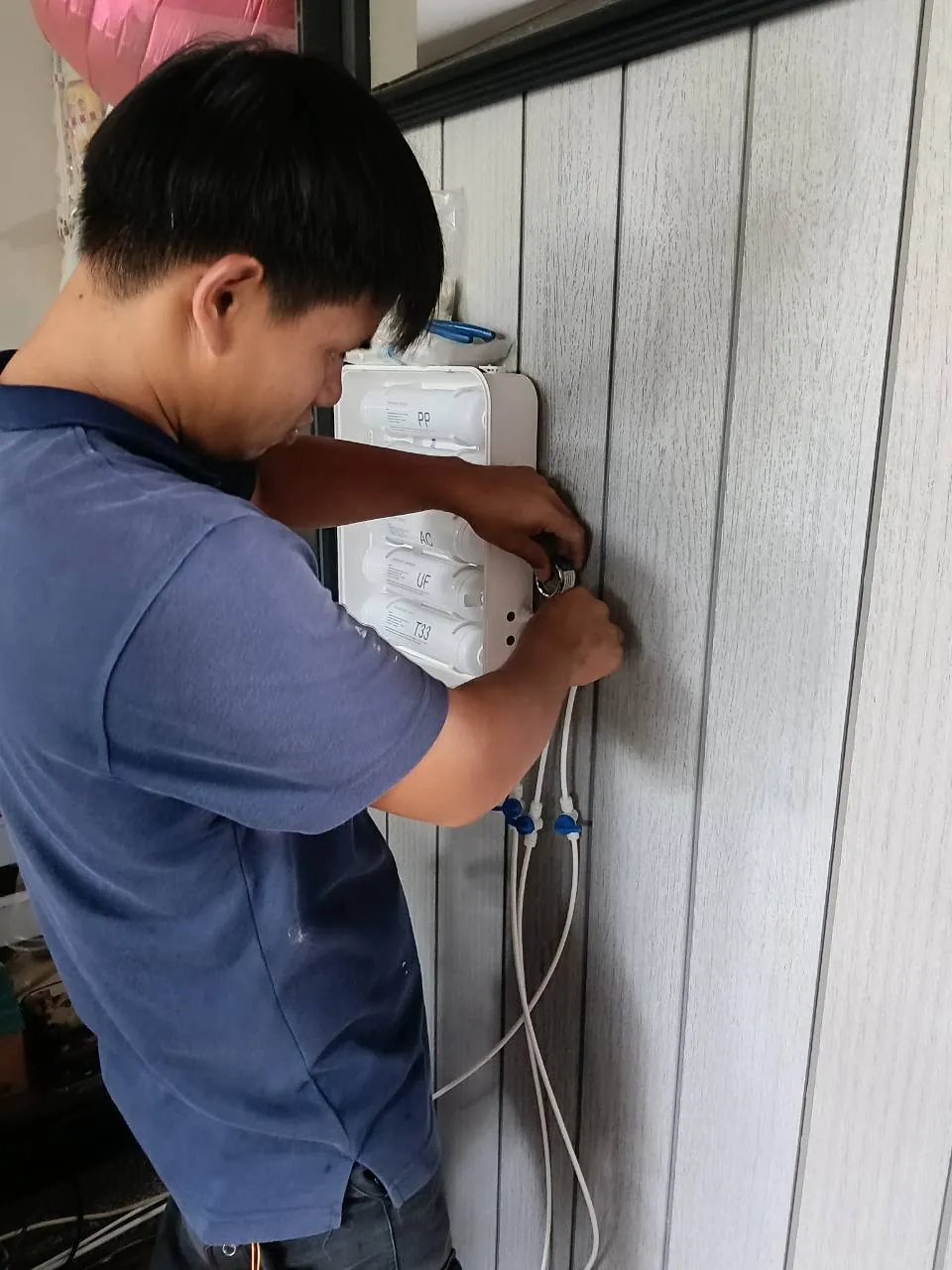 เครื่องทำน้ำแข็ง รุ่น 45F+U5 ที่ หน้างานจังหวัดนนทบุรี ภาพหน้างาน 1