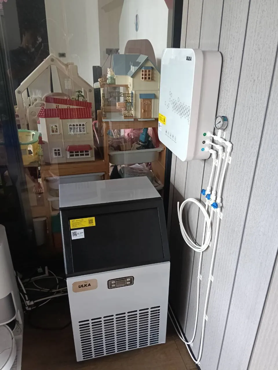 เครื่องทำน้ำแข็ง รุ่น 45F+U5 ที่ หน้างานจังหวัดนนทบุรี