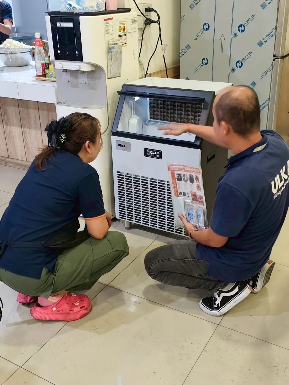 เครื่องทำน้ำแข็ง รุ่น 120F ที่ SHIN STEEL THAILAND ภาพหน้างาน 3