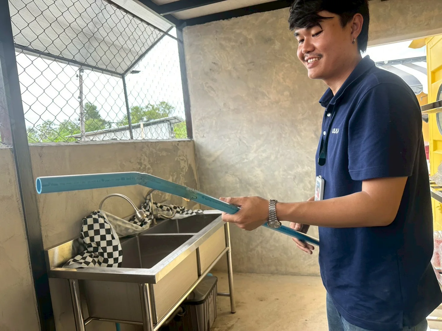 Tidlom Klaeng ร้านติดลมแกลง — ภาพหน้างานติดตั้งเครื่องทำน้ำแข็ง 6